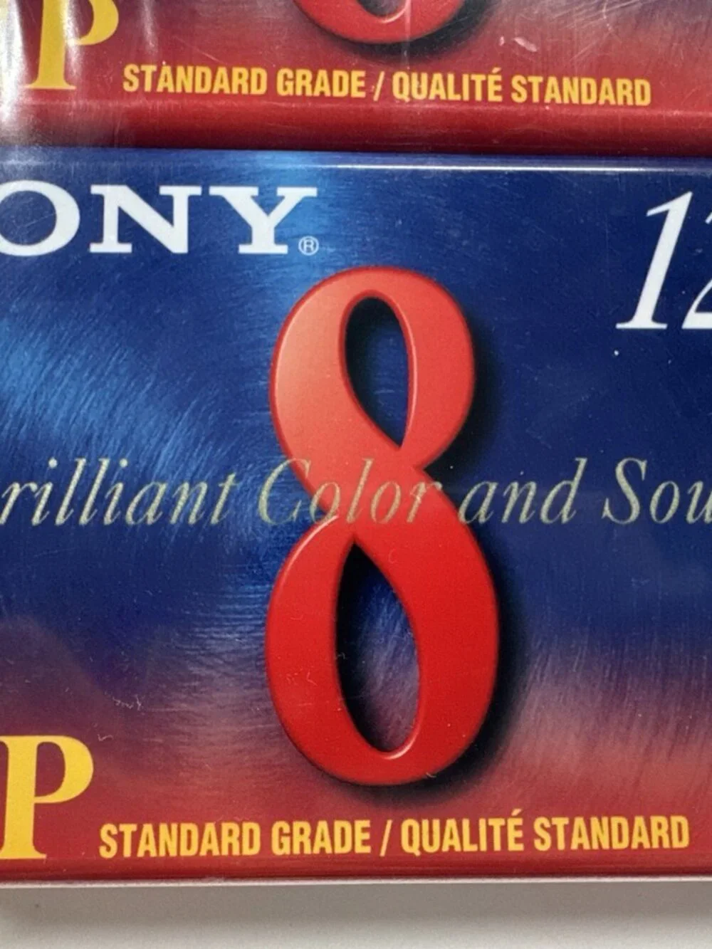 SONY Video 8 MP 120 min 8mm Standard Grade P6-120MP Tapes 3 Pack NEW SHIPS FREE